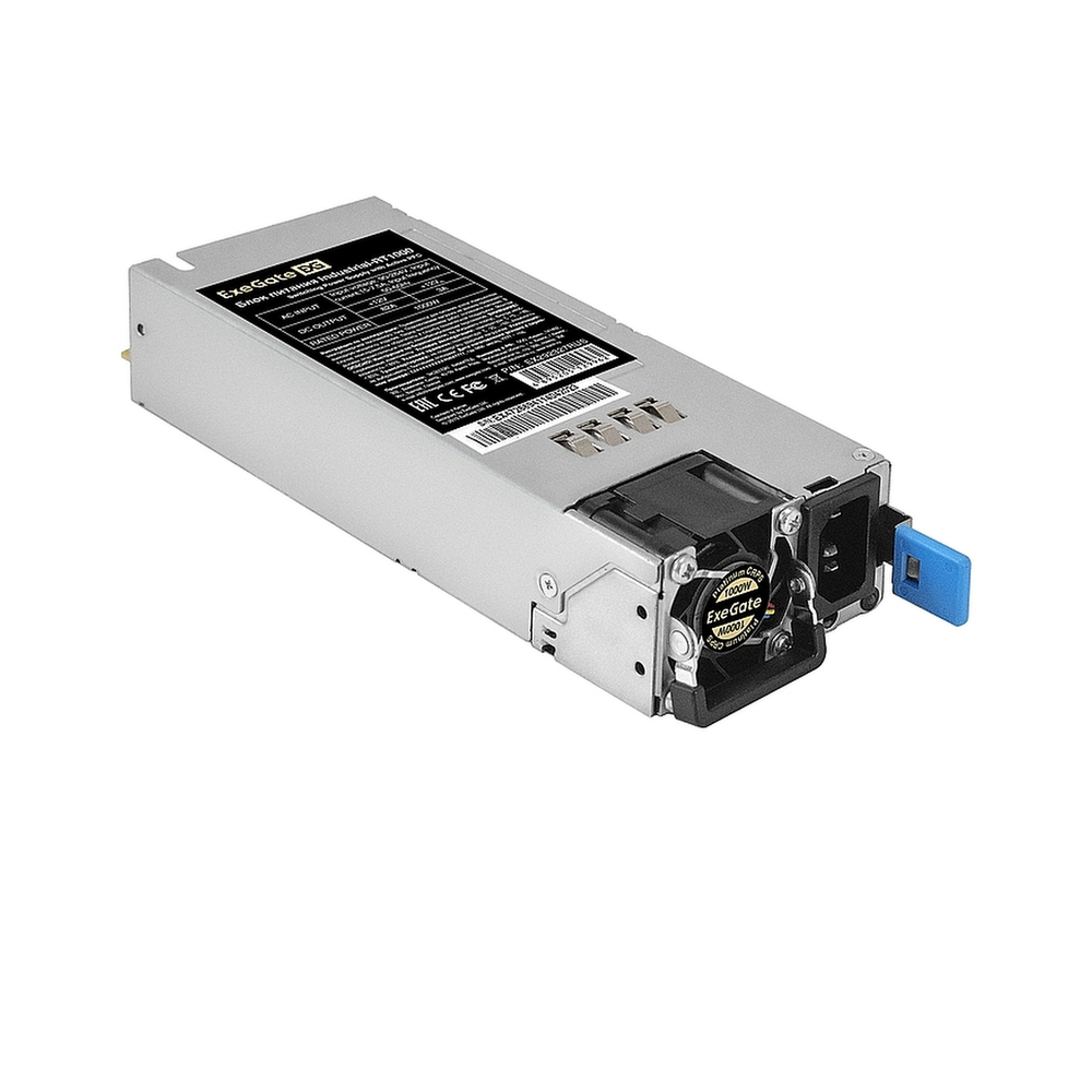 Серверный БП (модуль к RTS1000 Redundant) 1000W ExeGate Industrial-RT1000 (APFC, КПД 94%(80 PLUS Platinum), 4 cm fan)