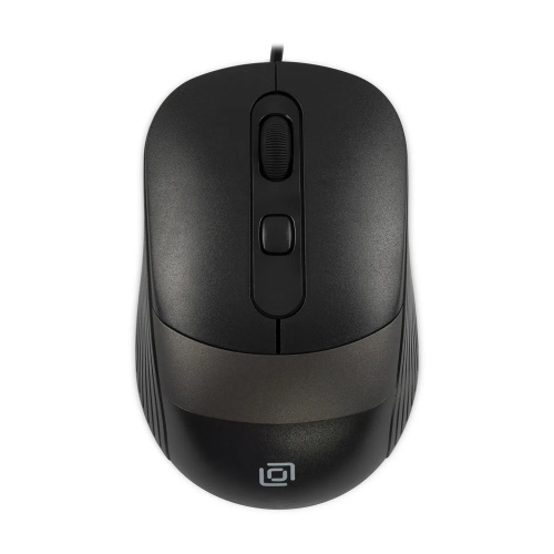 Мышь Оклик 310M черный/серый оптическая USB (3but)