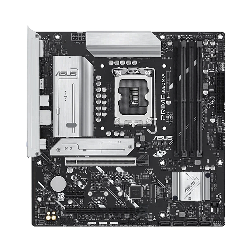 Материнская плата ASUS PRIME B860M-A-CSM, LGA1851, B860, 4*DDR5, 4*SATA, 2*M.2, 2*USB 3.2, 4*USB 2.0, Type-C, 2*PCIx16, 1*PCIx1, 2*DP+HDMI, mATX; 90MB1K00-M0EAYC