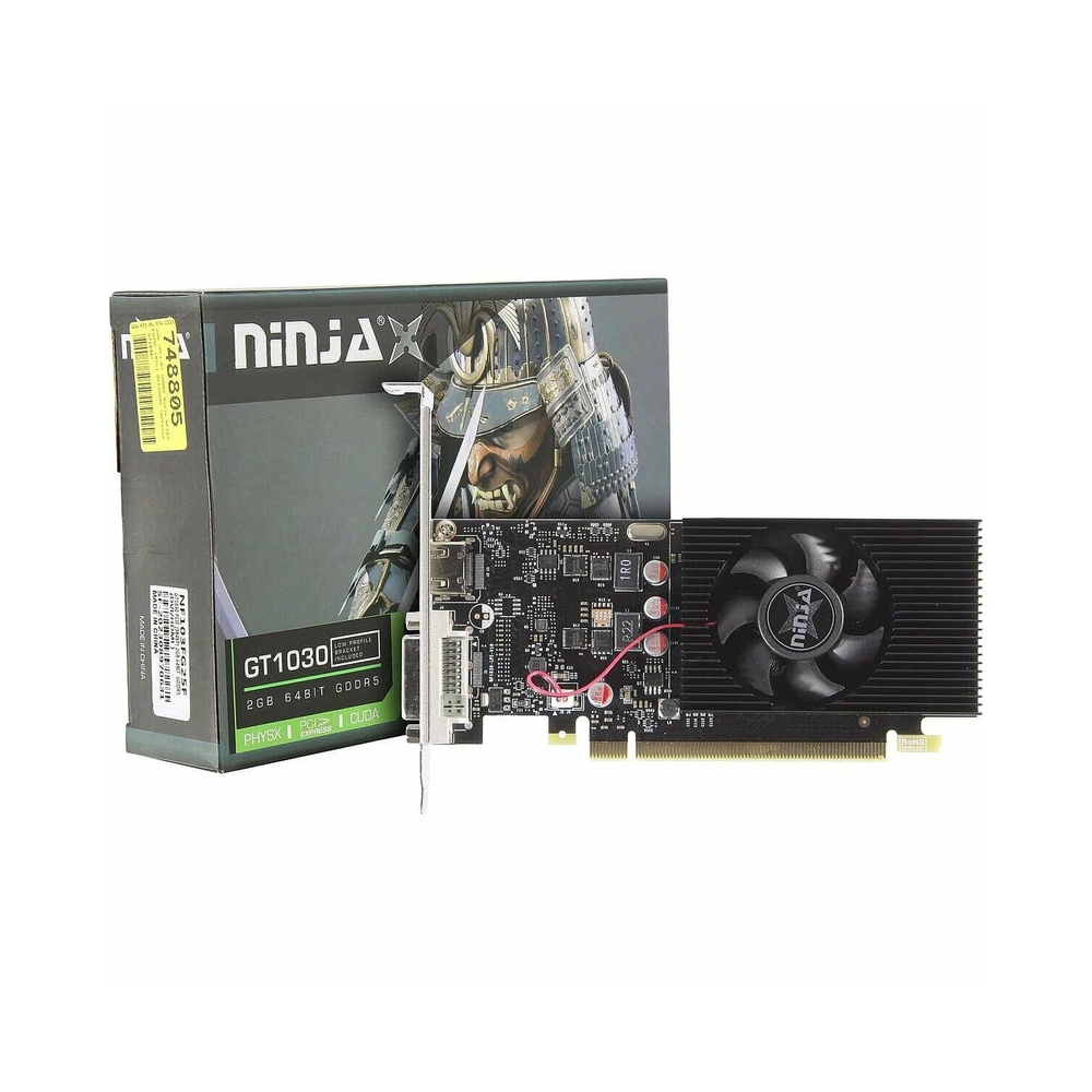 Видеокарта GT1030 2GB 64-Bit GDDR5 DVI HDMI 1FAN RTL