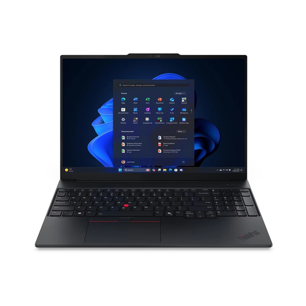 Ноутбук Lenovo ThinkPad E16 G3/16"/IPS/Intel Core Ultra 7 255H/16Gb/512Gb SSD/Intel Graphics/noOS/черный/1.63kg — KSKSHOP.RU