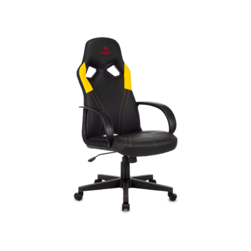 Кресло игровое Бюрократ ZOMBIE RUNNER черный/желтый