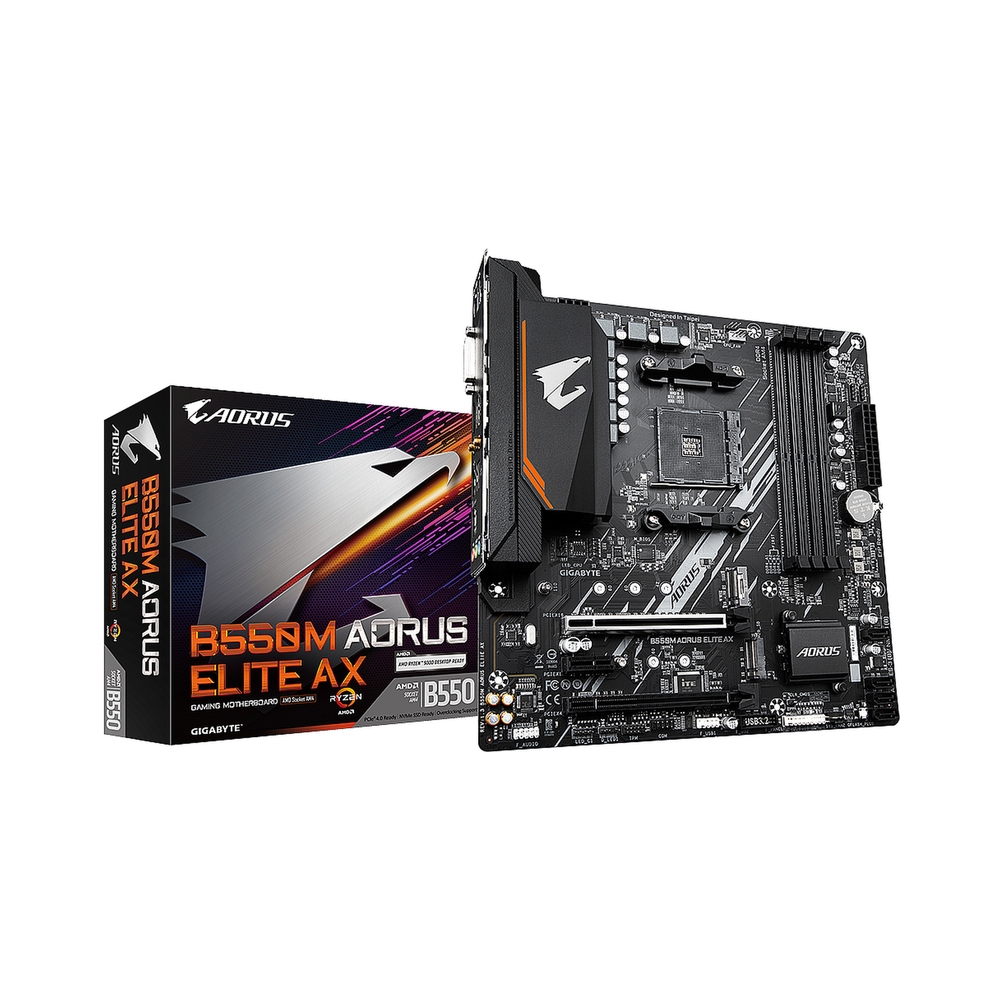 Материнская плата GIGABYTE B550M AORUS ELITE AX