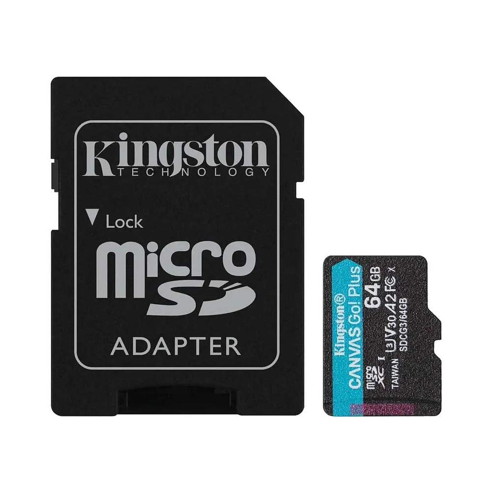 Карта памяти Kingston Canvas Go! Plus microSDXC [SDCG3/64GB] 64GB