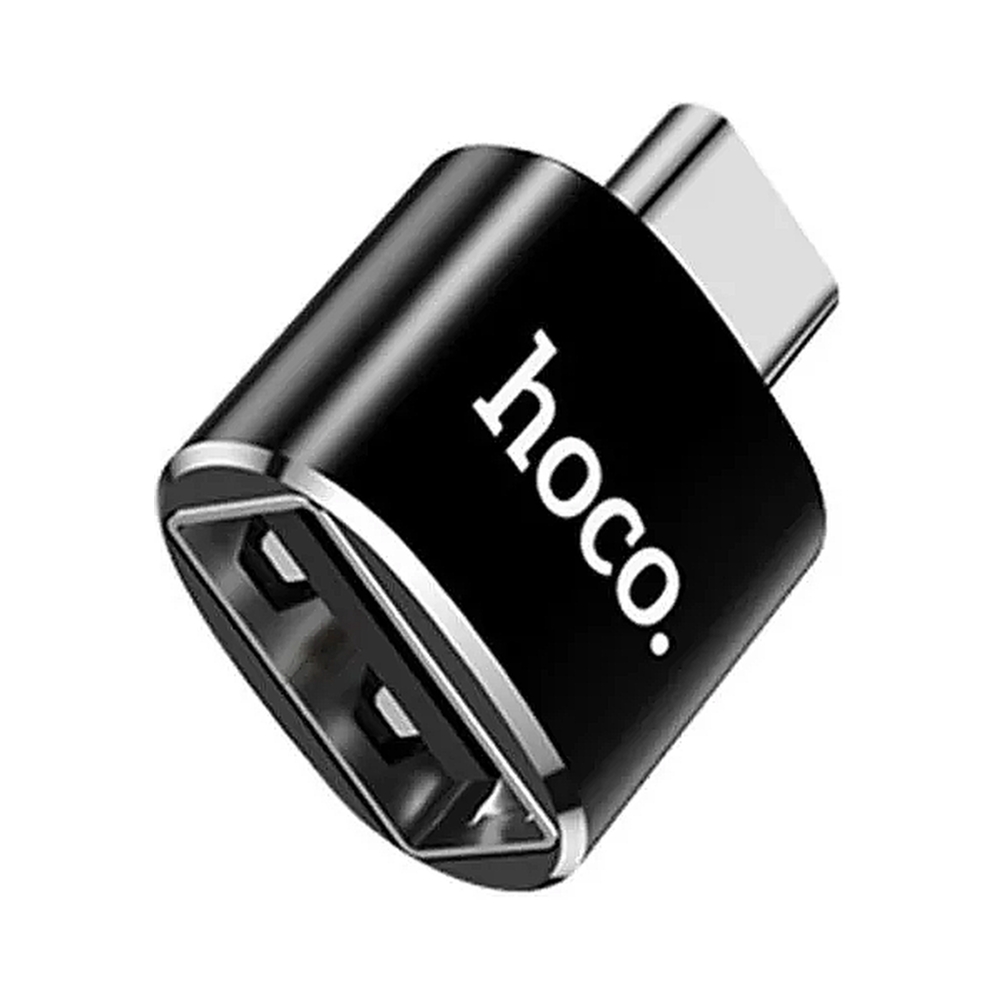 Переходник HOCO UA5 Type-C to USB, черный