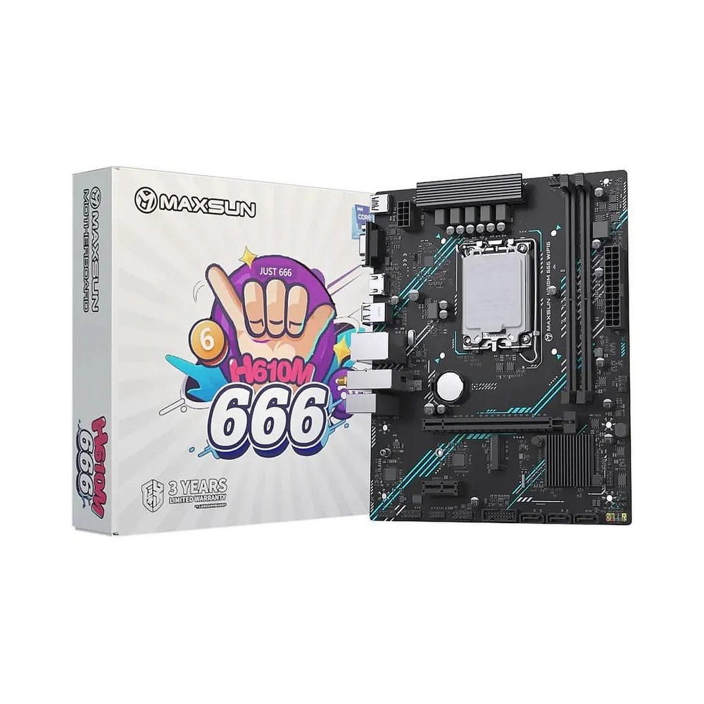 Материнская плата Maxsun MS-H610M 666 WIFI6