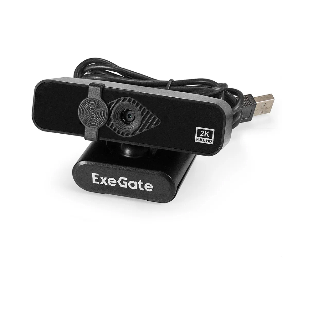 Веб-камера ExeGate Stream С958 2K ( 5Мп, 2592x1944, 30fps, автофокус, USB, микрофон с шумоподавлением )