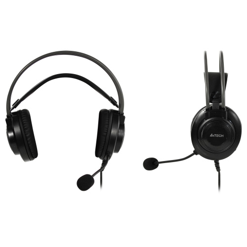Наушники с микрофоном A4Tech Fstyler FH200U серый 2м USB