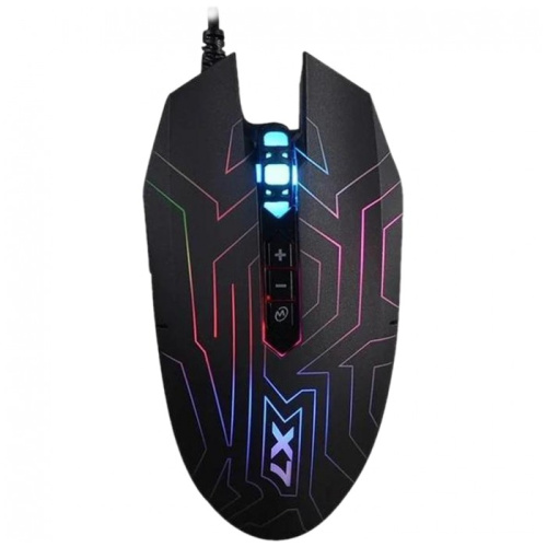 Мышь A4 X-77 черный оптическая (2400dpi)