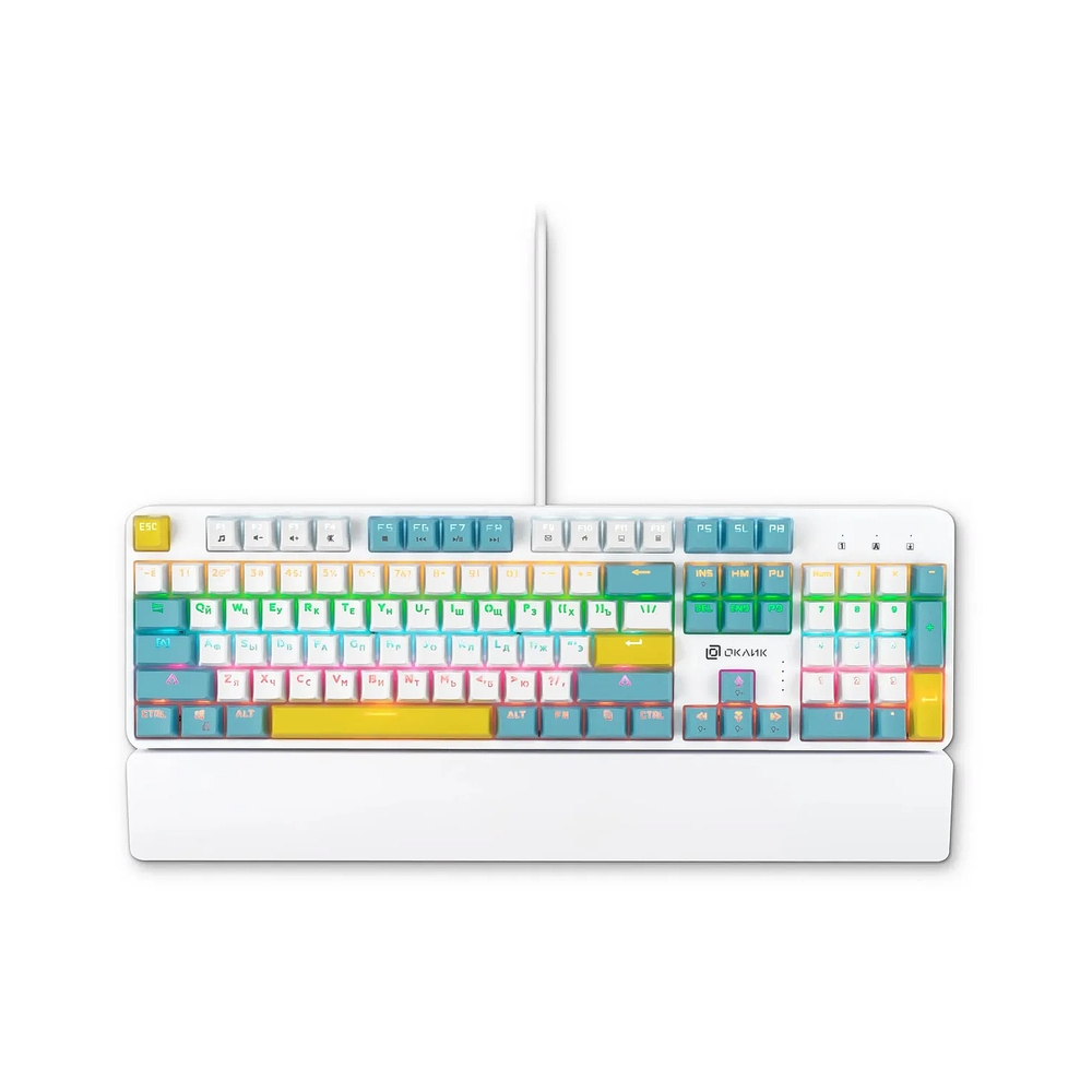 Клавиатура механическая Оклик K951X, белый
