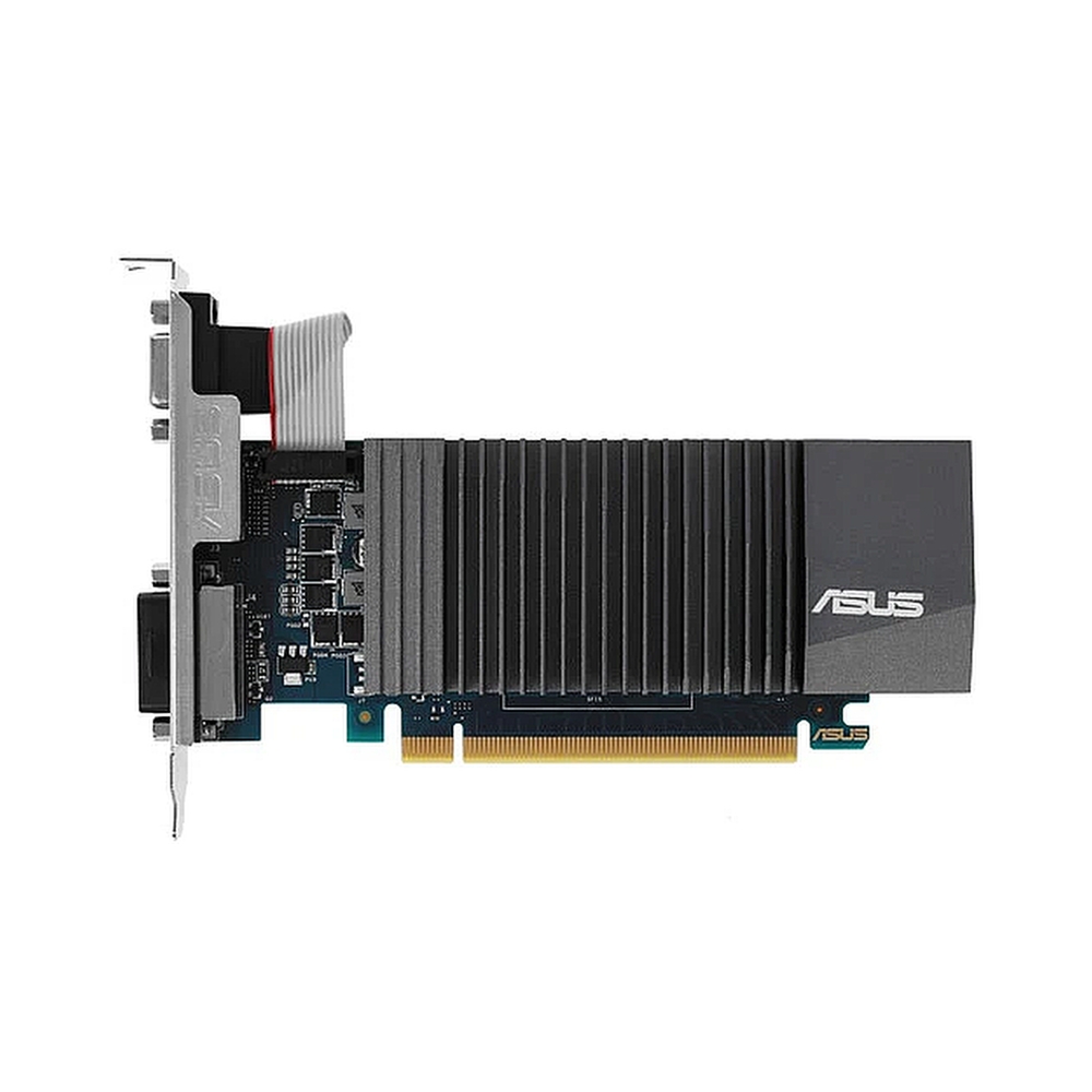 Видеокарта Asus PCI-E GT710-SL-2GD5-BRK-EVO NVIDIA GeForce GT 710 2Gb 64bit GDDR5 954/5012 DVIx1 HDMIx1 CRTx1 HDCP Ret low profile