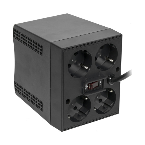 Стабилизатор напряжения Powercom TCA-1200 600Вт 1200ВА, черный