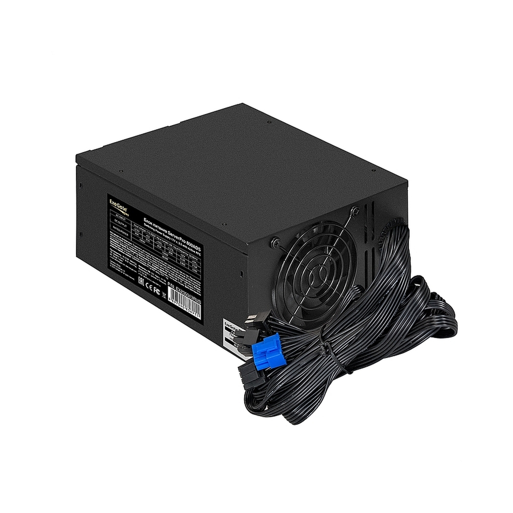 Блок питания 800W Exegate <RM-800ADS> APFC,2х8cm fan, 20+4pin/(4+4)pin+(4+4)pin , 2xPCI-E , 9xSATA