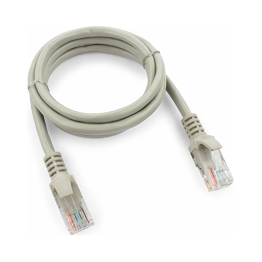Патч-корд UTP Cablexpert кат.5e, 1м, литой, многожильный (серый)