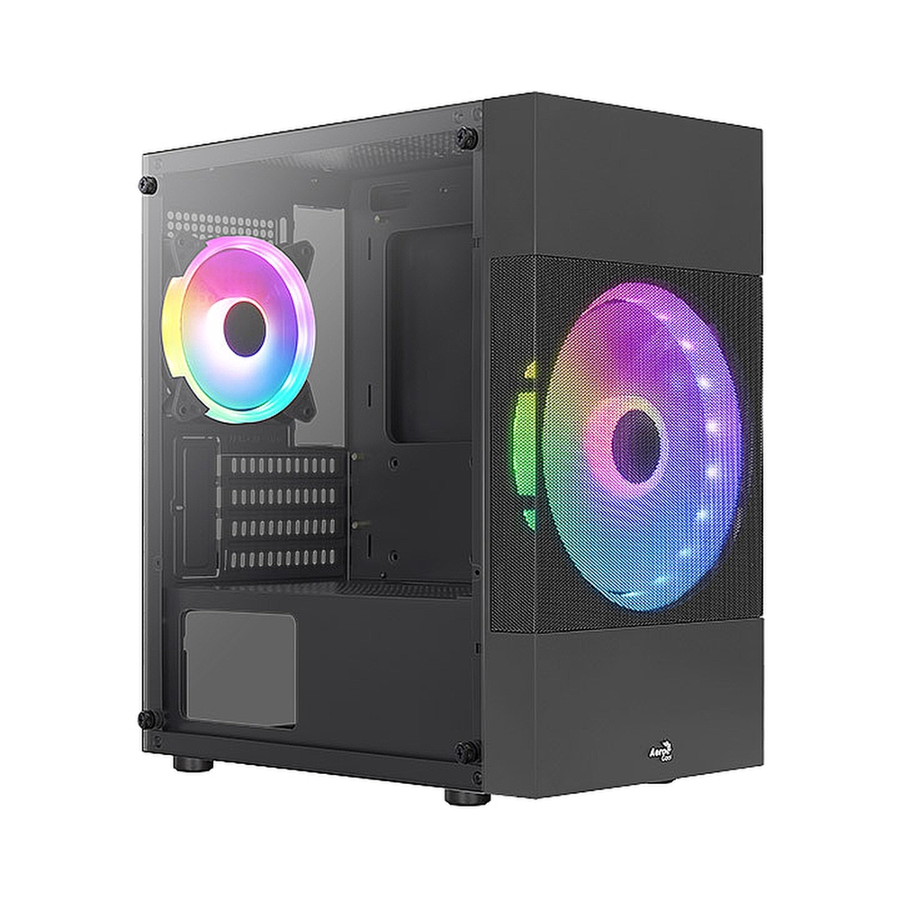 Корпус Aerocool / Formula Atomic Lite-G-BK-v2, черный