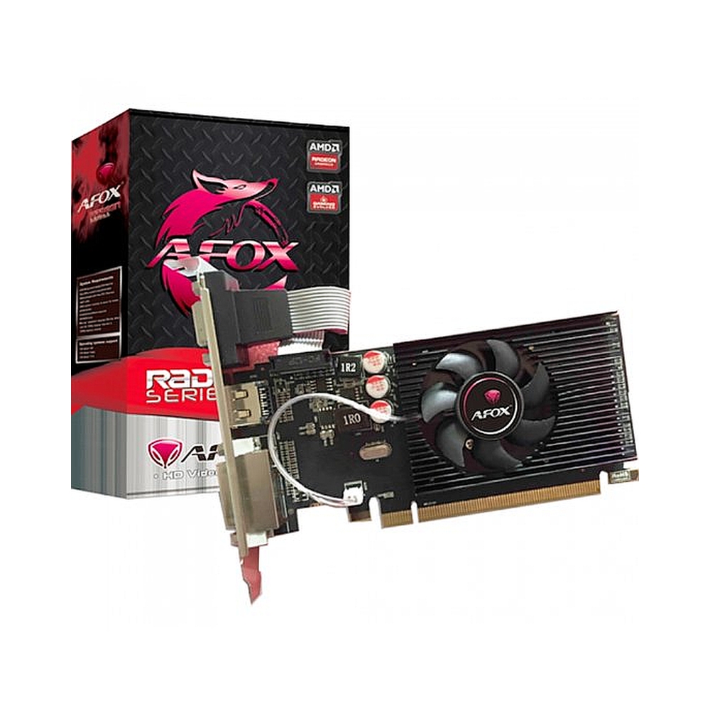 Видеокарта AFOX R5 230 1GB DDR3 64Bit, LP Single Fan AFR5230-1024D3L5