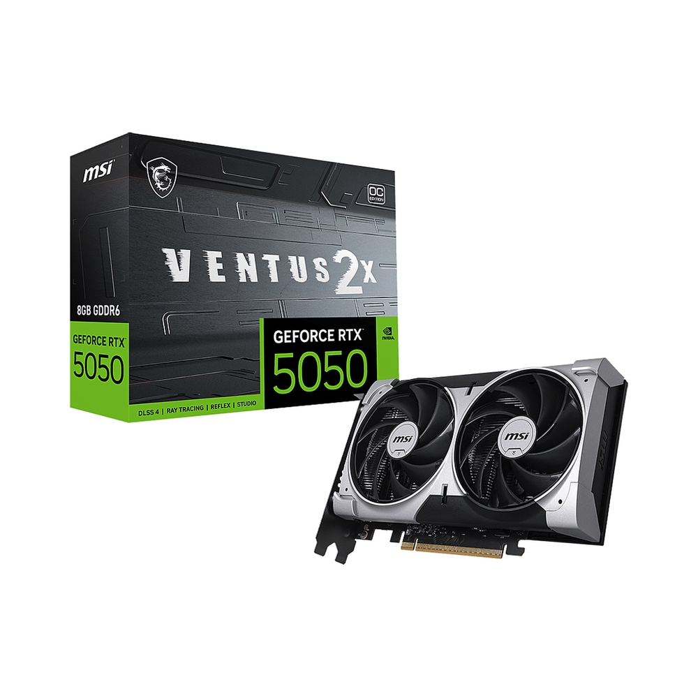 Видеокарта MSI GeForce RTX 5050 VENTUS 2X OC [RTX 5050 8G VENTUS 2X OC]