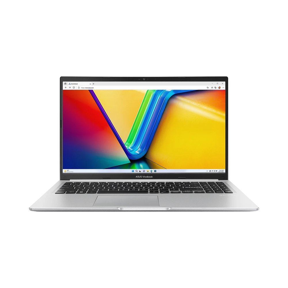 Ноутбук 15.6" IPS FHD ASUS X1502VA-BQ490 серебристый (Core i7 13620H/16Gb/512Gb SSD/VGA int/noOS) ((90NB10T2-M01FP0)) — KSKSHOP.RU