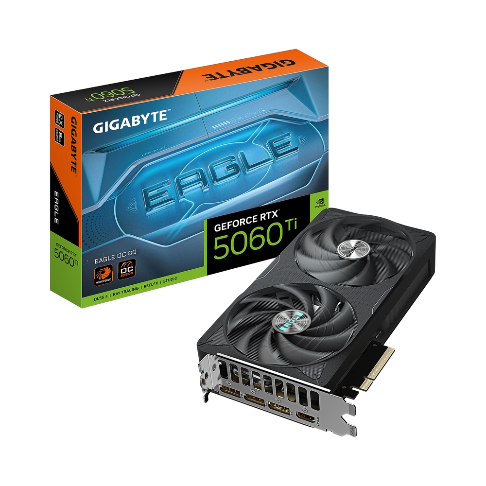 Видеокарта GIGABYTE GeForce RTX 5060 Ti EAGLE OC [GV-N506TEAGLE OC-8GD]
