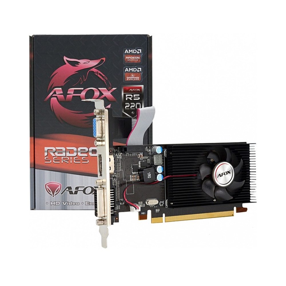 Видеокарта AFOX Radeon R5 220 1G LP [AFR5220-1024D3L5]