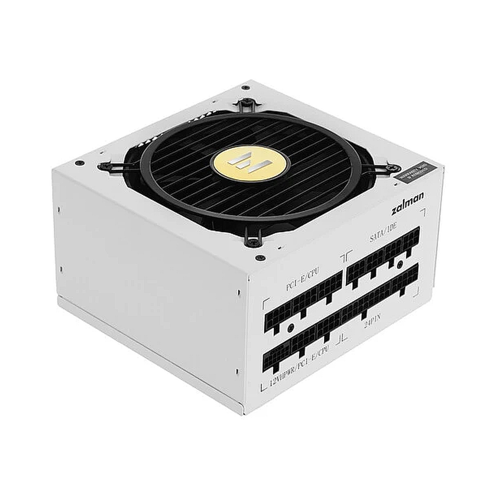 Блок питания Zalman ZM850-TMX2 WH, 850W, ATX12V v3.0, APFC, 12cm Fan, 80+ Gold Gen5, Full Modular, White, Retail