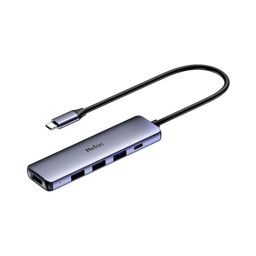 USB-концентратор Netac Hub WF13, Type-C to USB3.0+USB2.0*2+100W PD+HDMI