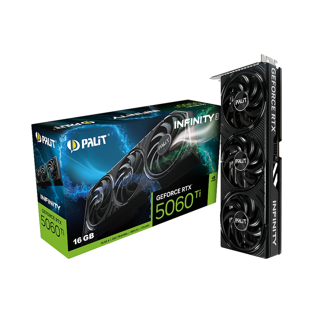 Видеокарта Palit GeForce RTX 5060 Ti Infinity 3 [NE7506T019T1-GB2061S]
