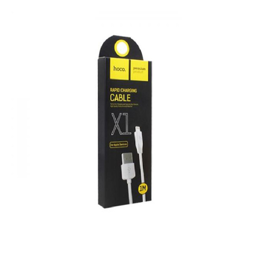 Кабель USB HOCO X1 Rapid, USB - Lightning, 2.1А, 1м, белый