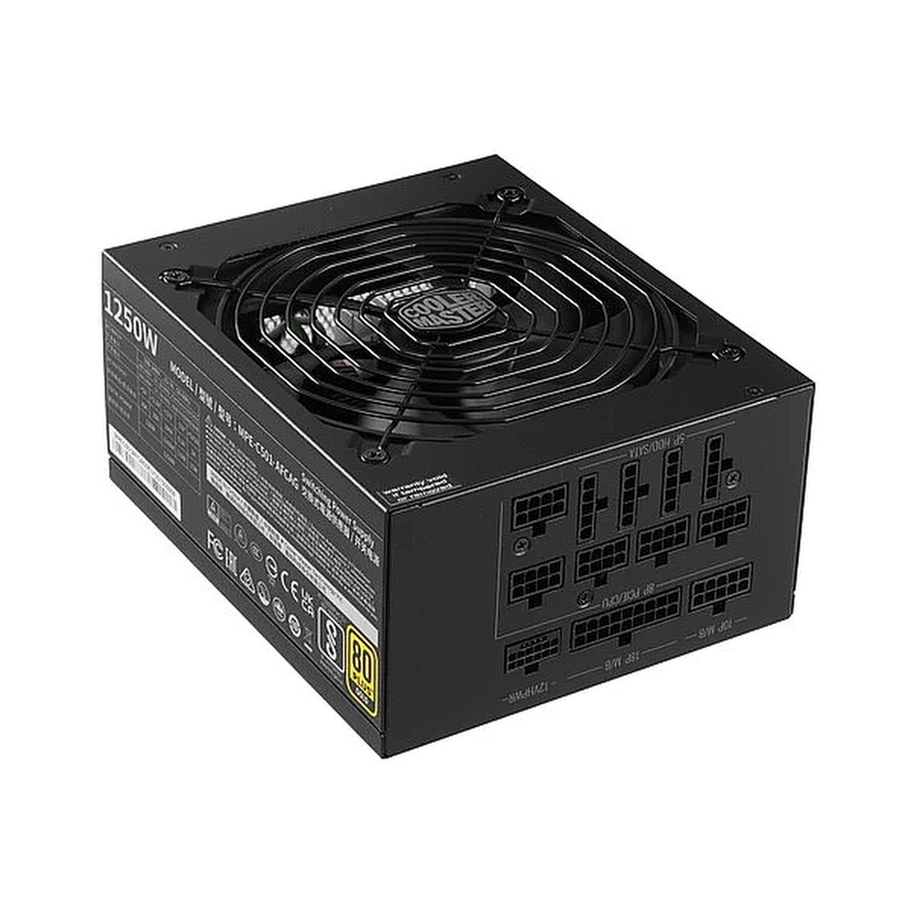 Блок питания 1250 Ватт/ Power Supply Cooler Master MWE Gold V2, FM 1250W ATX3.0 A/EU-White, EPS12V, APFC, 24 pin, 4+4 pin, 8 pin CPU, 12 SATA, 6+2 pin x8 PCI-E