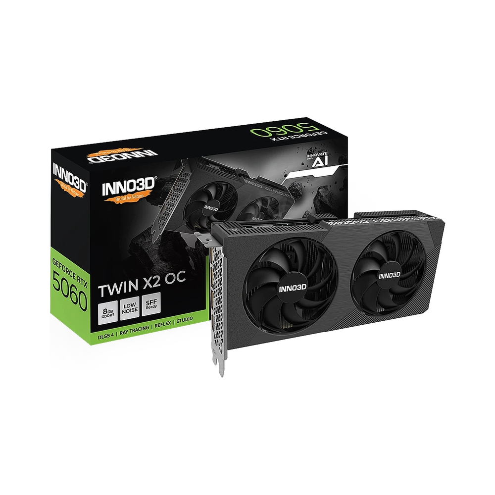 Видеокарта Inno3D GeForce RTX 5060 TWIN X2 [N50602-08D7-195071N]