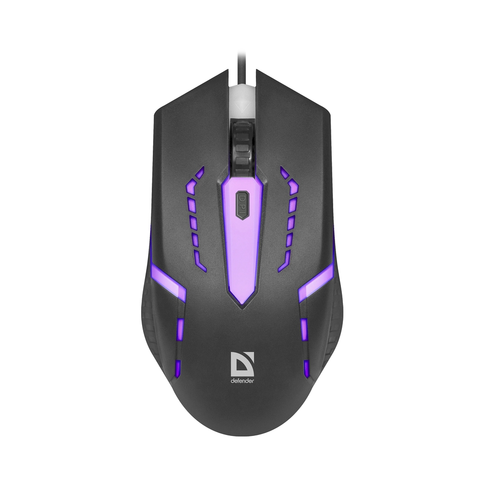 Мышь проводная  Defender Flash MB-600L, черный