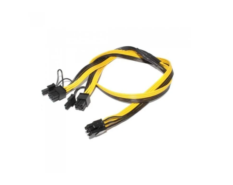 Кабель 6 pin to 2 x 6+2 pin GPU power adapter splitter cable