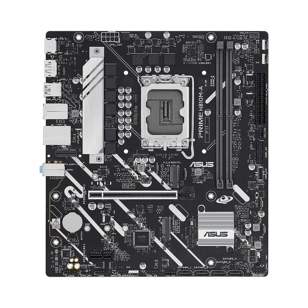 Материнская плана ASUS PRIME PRIME H810M-A-CSM, LGA1700, B810, 2*DDR5, 4*SATA, 2*M.2, 2*USB 3.2, 4*USB 2.0, 1*PCIx16, 1*PCIx1, HDMI+DP, mATX; 90MB1KK0-M0EAYC
