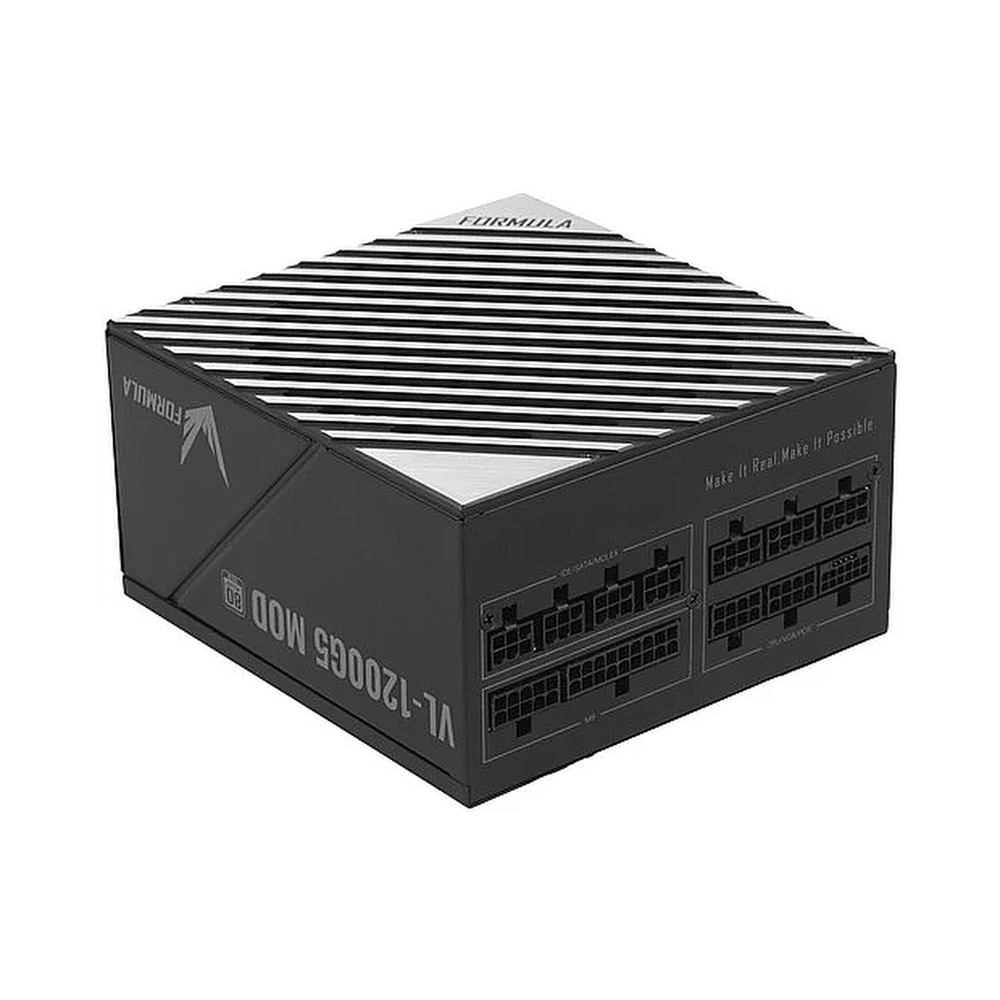 Блок питания Formula ATX 1200W VL-1200G5 MOD Gen5 80+ gold (20+4pin) APFC 140mm fan lt.blue LED 7xSATA Cab Manag RTL