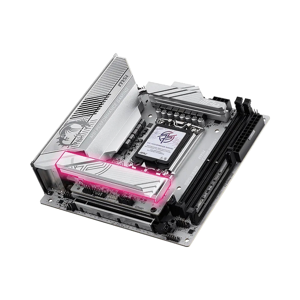 Материнская плата MSI MPG Z890I EDGE TI WIFI Soc-1851 Intel Z890 2xDDR5 mini-ITX AC`97 8ch(7.1) 5Gigabit RAID+HDMI