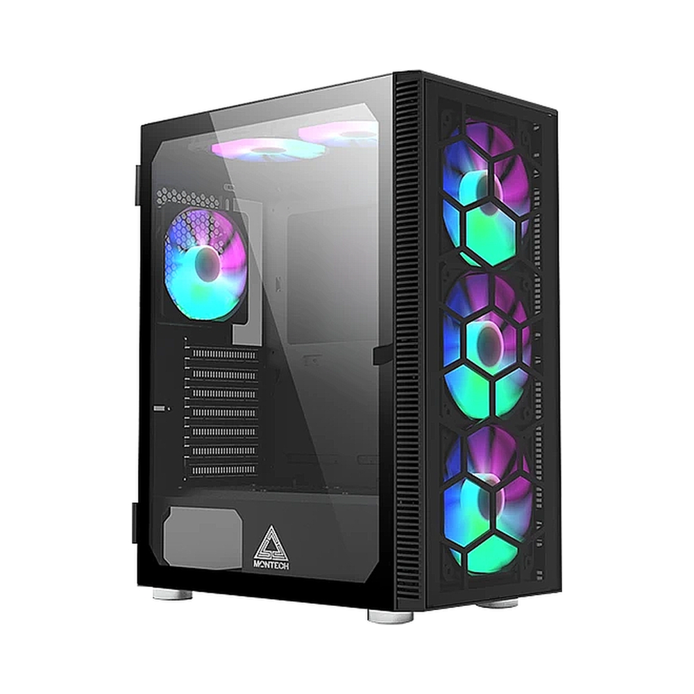 Корпус MONTECH X3 GLASS, черный