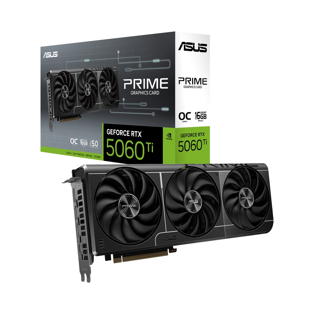 Видеокарта ASUS GeForce RTX 5060 Ti PRIME OC [PRIME-RTX5060TI-O16G]