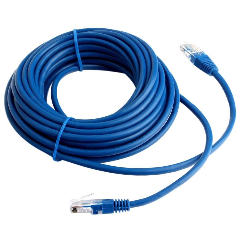 Патч-корд UTP Cablexpert PP12-7.5M/Y кат.5e, 7.5м, литой, многожильный (синий) — KSKSHOP.RU