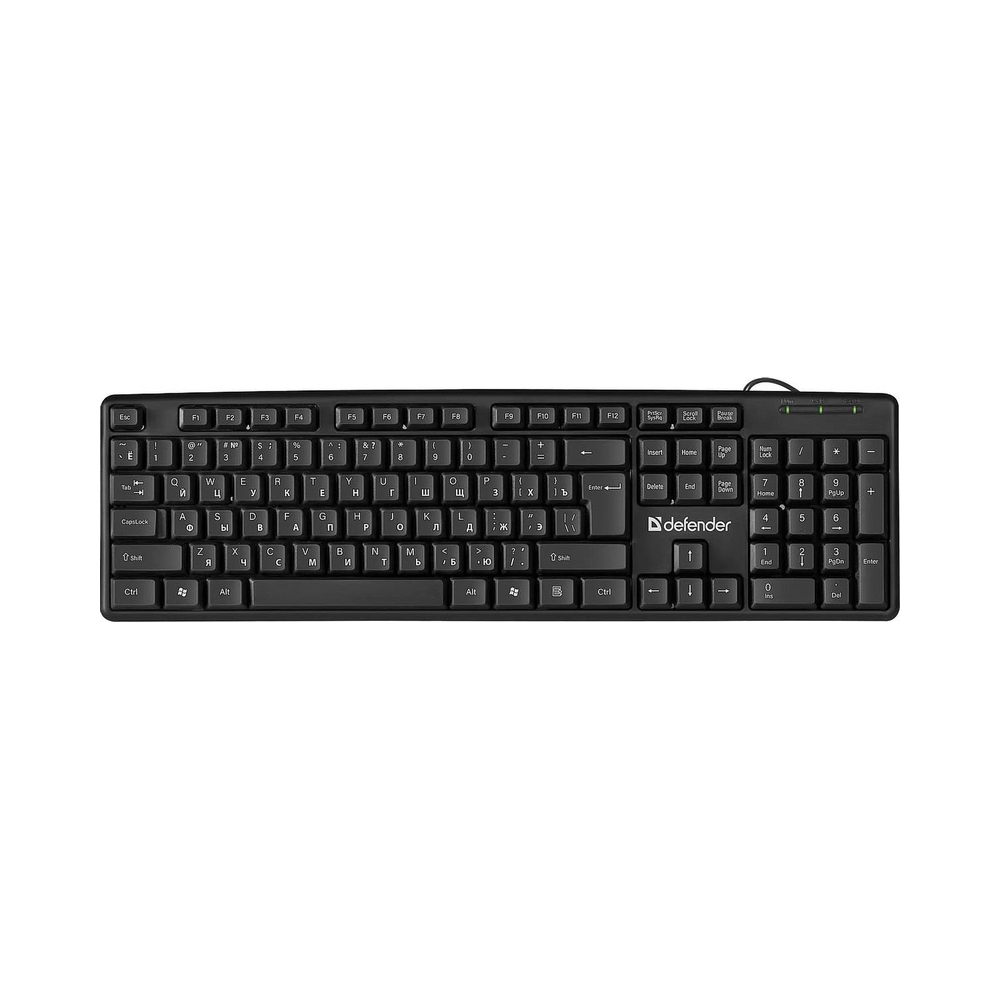 картинка Клавиатура Defender Element HB-520 USB, чёрная от магазина Одежда+