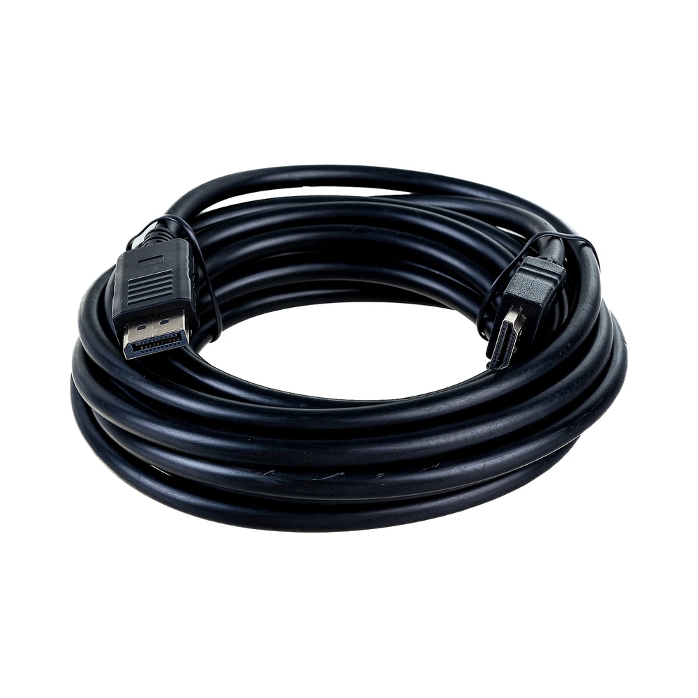 картинка Кабель Cablexpert  DisplayPort->HDMI, 5м, 20M/19M, черный, экран, пакет от магазина Одежда+