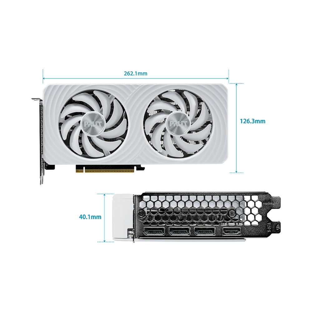 Видеокарта Palit GeForce RTX 5060 White OC [NE75060U19P1-GB2063M] — KSKSHOP.RU