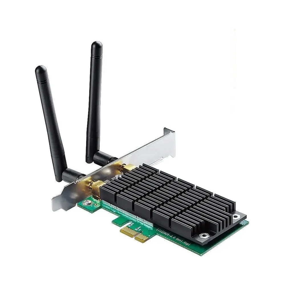 картинка Сетевой адаптер WiFi TP-Link Archer T4E AC1200 PCI Ex 2ант. от магазина Одежда+