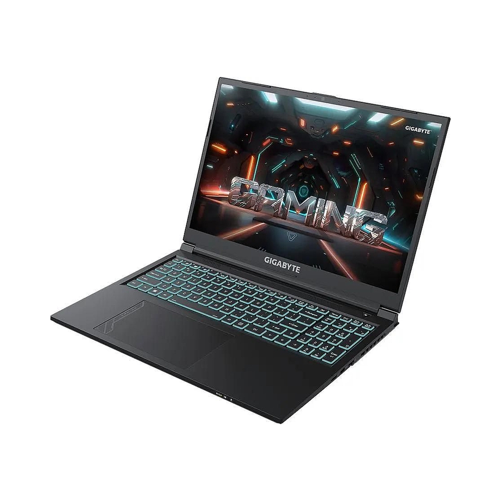 Ноутбук Gigabyte G6 Core i7 12650H 16Gb SSD512Gb NVIDIA GeForce RTX4060 8Gb 16" IPS FHD+ (1920x1200) Free DOS black WiFi BT Cam (KF-G3KZ853SD) — KSKSHOP.RU