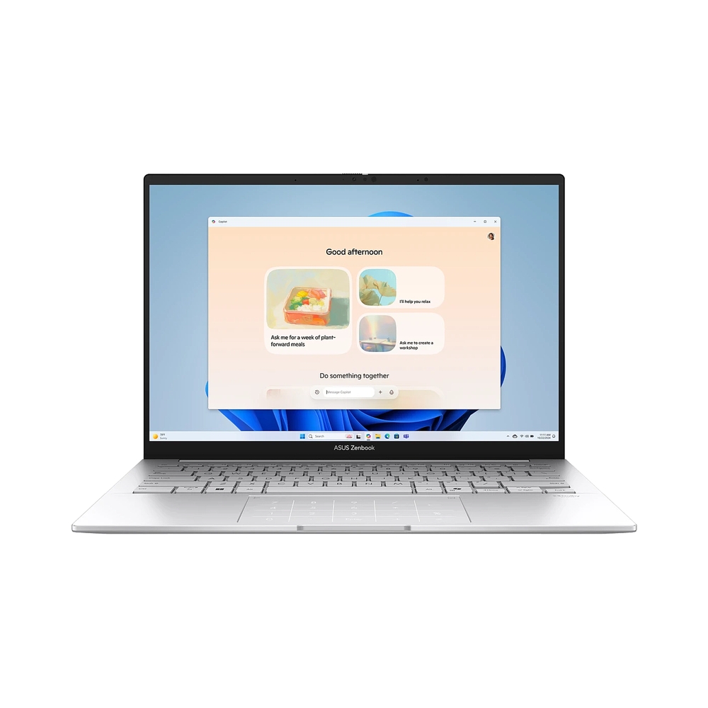 Ноутбук ASUS Zenbook 14 UX3405CA-ST1109/14"/OLED/Intel Core Ultra 9 285H/32Gb/1Tb SSD/Intel Graphics/NoOS/серебристый/1.2kg — KSKSHOP.RU
