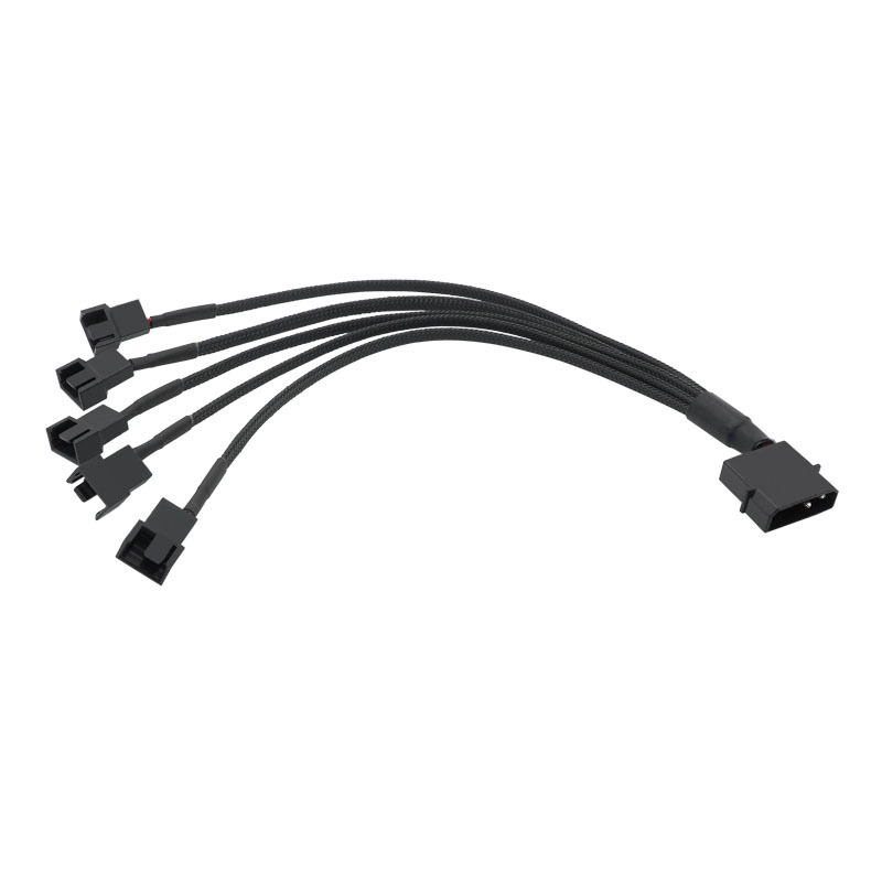 картинка Кабель - переходник MOLEX to 5x3pin (для вентиляторов) длина 30 см от магазина Одежда+