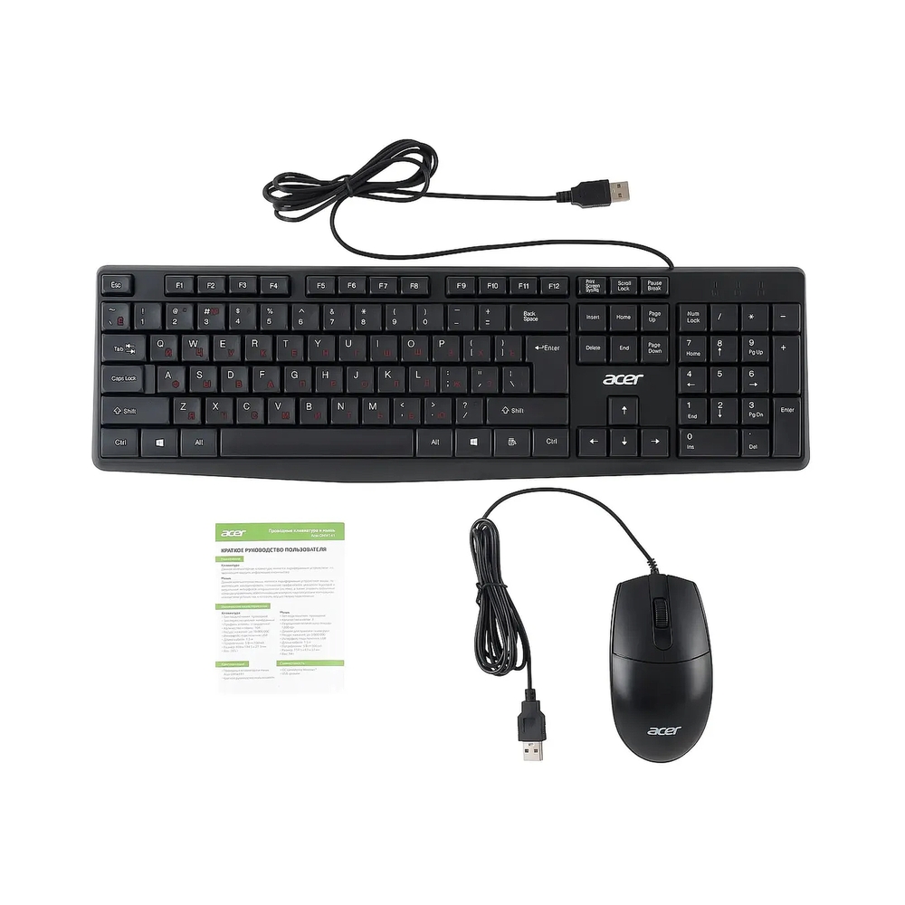 картинка Клавиатура + мышь Acer OMW141, черный от магазина Одежда+