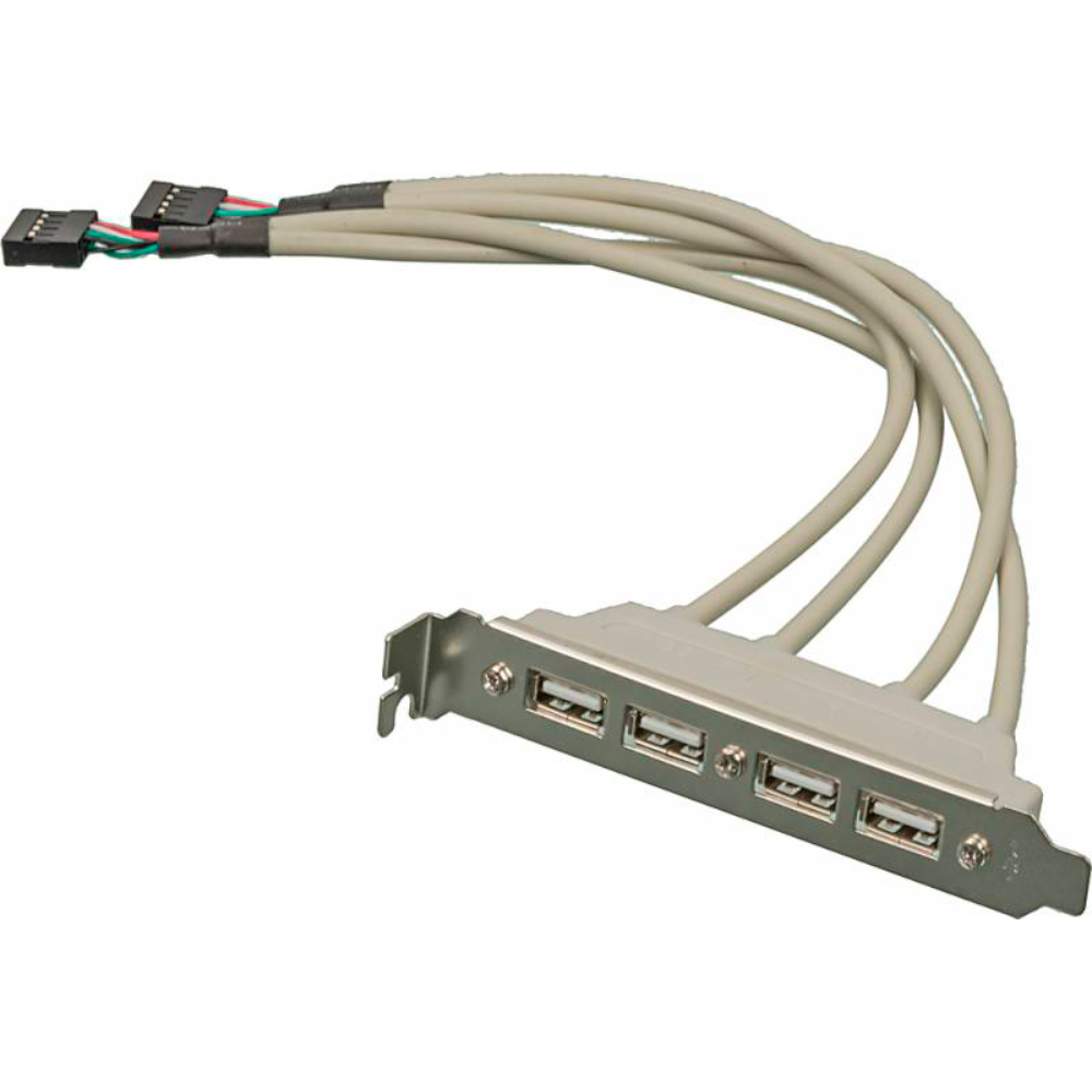 Адаптер USB Bracket 4xUSB2.0 Bulk ASIA BRACKET USB 2.0 4 PORT — KSKSHOP.RU