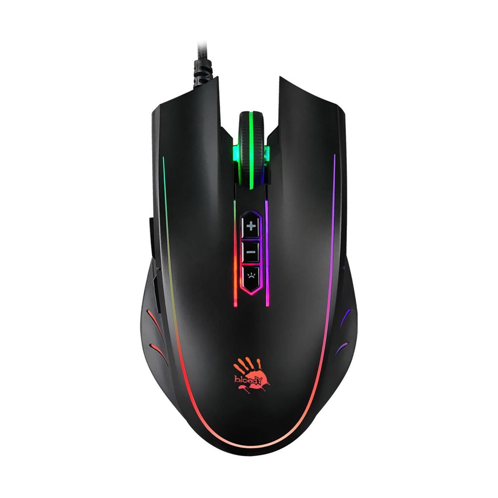 картинка Мышь A4Tech Bloody Q81 Curve черный оптическая (3200dpi) от магазина Одежда+