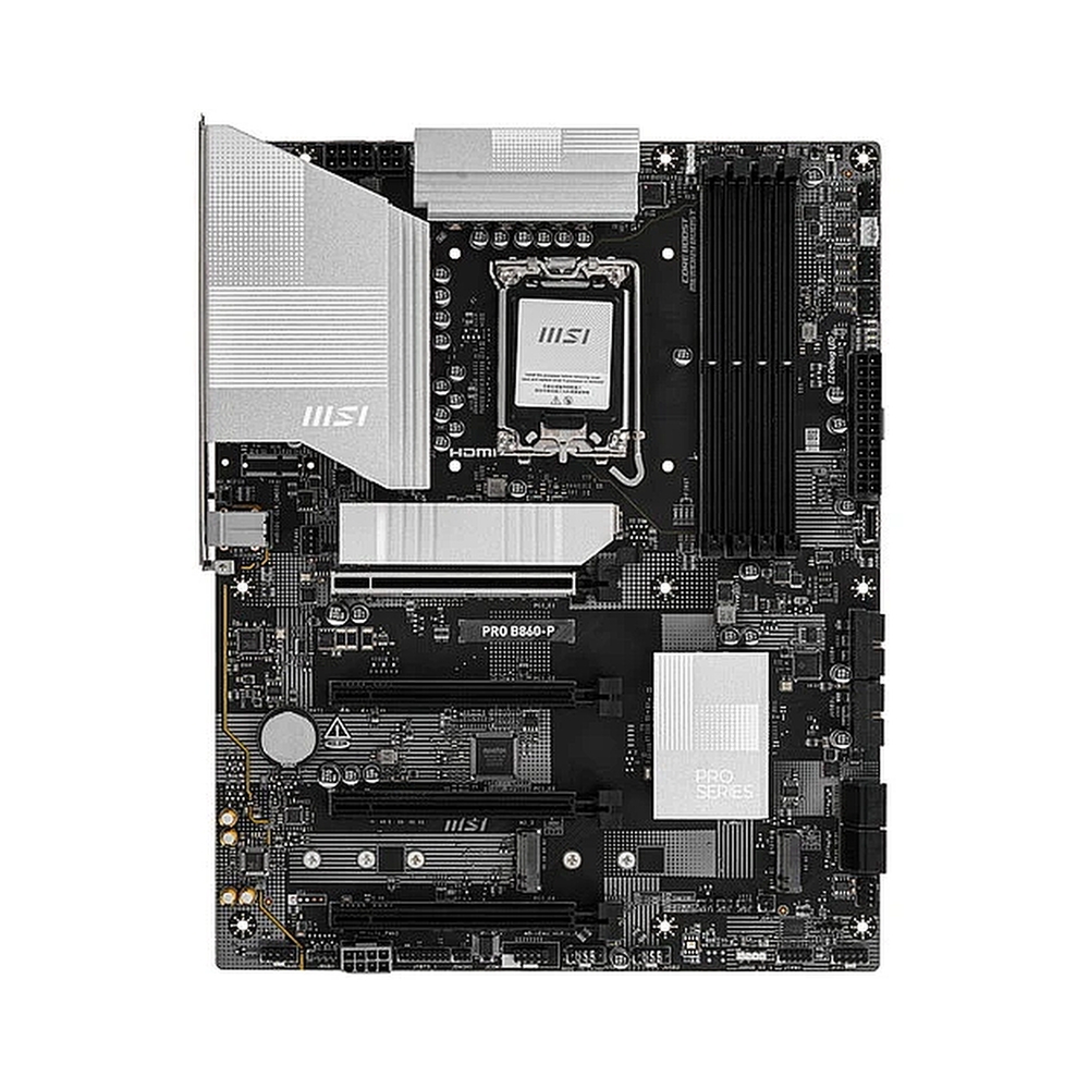 Материнская плата MSI PRO B860-P Soc-1851 Intel B860 4xDDR5 ATX AC`97 8ch(7.1) 5Gigabit RAID+HDMI+DP — KSKSHOP.RU