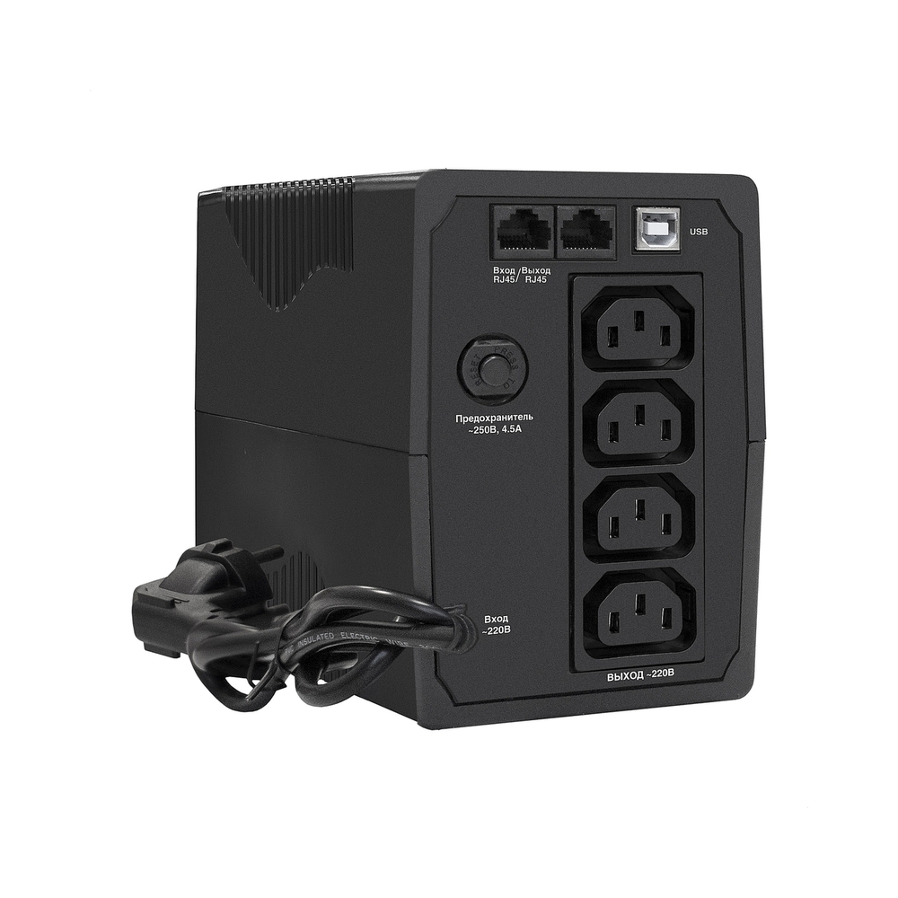 ИБП ExeGate Power Back BNB-1000.LED.AVR.4C13.RJ.USB [1000VA/550W] — KSKSHOP.RU